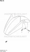 GARDE BOUE AVANT (GSX650FUL2 E24) pour Suzuki GSX-F 650 2012
