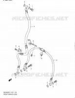 DURITE DE FREIN AVANT (GSX650FUL1 E24) pour Suzuki GSX-F 650 2011