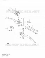 ENSEMBLE LEVIERS   POIGNEES (GSX650FAL1 E21) pour Suzuki GSX-F 650 2011