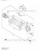ETRIER DE FREIN AVANT (GSX650FAL1 E21) pour Suzuki GSX-F 650 2011