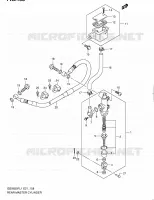 MAITRE CYLINDRE ARRIERE (GSX650FL1 E21) pour Suzuki GSX-F 650 2011