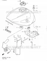 RESERVOIR D'ESSENCE (GSX650FUL1 E21) pour Suzuki GSX-F 650 2011