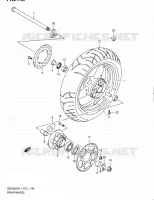 ROUE ARRIERE (GSX650FL1 E21) pour Suzuki GSX-F 650 2011