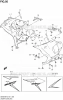 CARENAGES INFERIEUR (FLANCS) (GSX650FAL2 E21) pour Suzuki GSX-F 650 2012