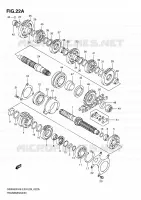 TRANSMISSION (MODEL K9/L0) pour Suzuki GSX-F 650 2010