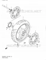 ROUE AVANT (GSX650FAL1 E28) pour Suzuki GSX-F 650 2011