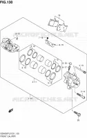 ETRIER DE FREIN AVANT (GSX650FUAL2 E21) pour Suzuki GSX-F 650 2012