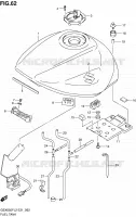 RESERVOIR D'ESSENCE (GSX650FL2 E21) pour Suzuki GSX-F 650 2012