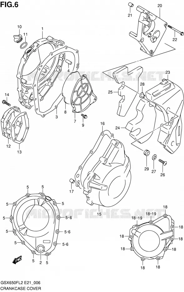CARTER Suzuki MOTO 650 GSX-F 2012  GSX650FAL2(E21)