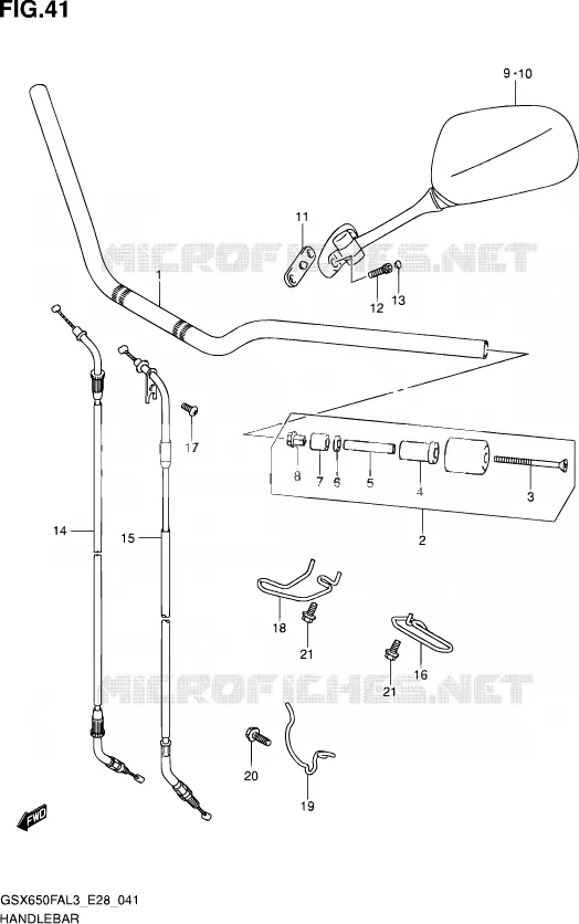 GUIDON Suzuki MOTO 650 GSX-F 2013  GSX650FA L3