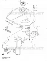 RESERVOIR D'ESSENCE (GSX650FUAL1 E21) pour Suzuki GSX-F 650 2011