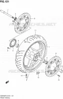 ROUE AVANT (GSX650FAL2 E21) pour Suzuki GSX-F 650 2012