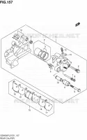 ETRIER DE FREIN ARRIERE (GSX650FUAL2 E21) pour Suzuki GSX-F 650 2012