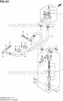 MAITRE CYLINDRE ARRIERE (GSX650FUL2 E24) pour Suzuki GSX-F 650 2012