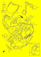 CARENAGES   ETIQUETTES (MODELE N E30) pour Suzuki GSX-F 750 1990