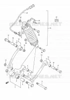 BIELLETTE D'AMORTISSEUR pour Suzuki GSX-F 750 1991