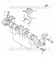 ETRIER DE FREIN ARRIERE (MODELE K/L/M/N) pour Suzuki GSX-F 750 1991