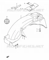 GARDE BOUE ARRIERE pour Suzuki GSX-F 750 1996