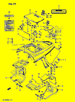 CARENAGES SUPERIEURS MODELE H/J pour Suzuki CAVALCADE 1400 1987