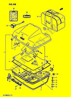 ENSEMBLE DOSSERET PASSAGER GV1400GCG pour Suzuki CAVALCADE 1400 1987