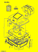 ENSEMBLE DOSSERET PASSAGER MODELE J pour Suzuki CAVALCADE 1400 1987