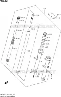 FOURCHE (GW250L3 P21) pour Suzuki INAZUMA 250 2015