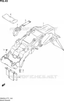 GARDE BOUE ARRIERE pour Suzuki INAZUMA 250 2013