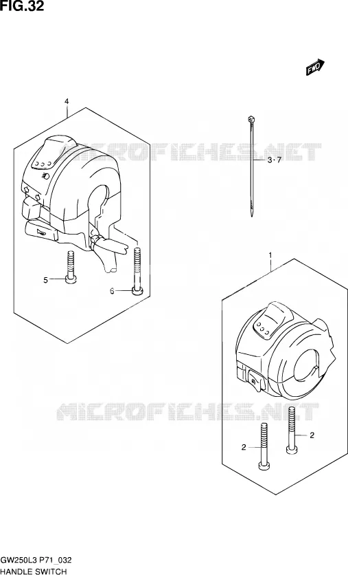 COMMODOS Suzuki MOTO 250 INAZUMA 2013  GW250 L3 (P71)