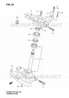 COLONNE DE DIRECTION pour Suzuki GZ 250 2007