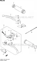 ENSEMBLE LEVIERS   POIGNEES pour Suzuki SAVAGE 650 2013