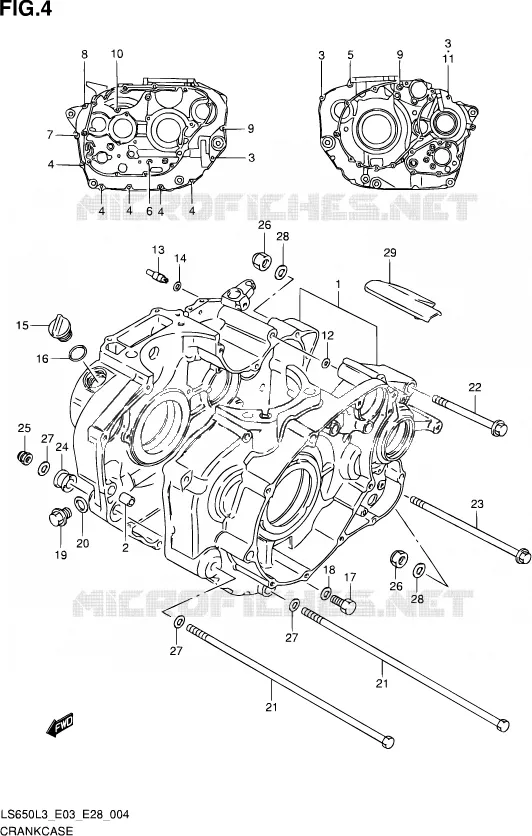 CARTER Suzuki MOTO 650 SAVAGE 2013  LS650 L3