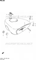 RESERVOIR D'ESSENCE (LS650L4 E33) pour Suzuki SAVAGE 650 2014