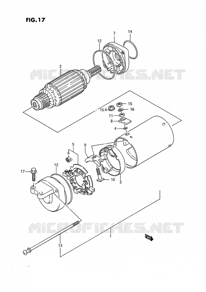 DEMARREUR Suzuki MOTO 650 SAVAGE 1990  LS650PL(E24)