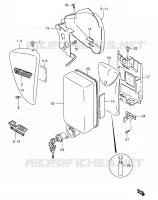 CARENAGES ARRIERE  (MODELE Y/K1) pour Suzuki SAVAGE 650 2001