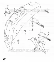 GARDE BOUE ARRIERE pour Suzuki SAVAGE 650 2001