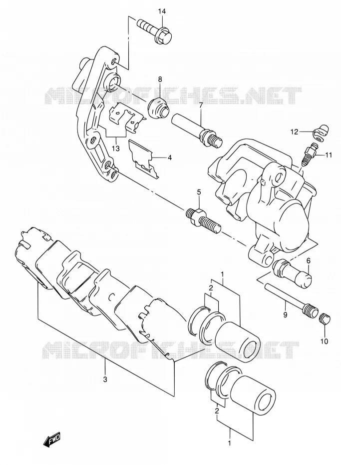 ETRIER DE FREIN AVANT Suzuki MOTO 600 RF 1993  RF600RP/RF600RUP