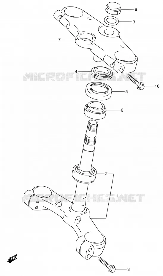 COLONNE DE DIRECTION Suzuki MOTO 600 RF 1994  RF600RR/RF600RUR