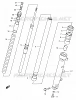 AMORTISSEUR AVANT (RF900RR/RS) pour Suzuki RF 900 1996