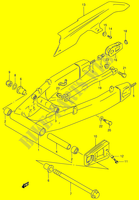 BRAS OSCILLANT ARRIERE (MODELE T/V/W) pour Suzuki RF 900 1996