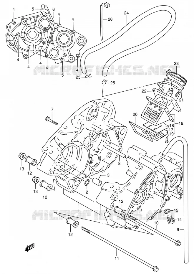 CARTER Suzuki MOTO 125 RG 1994  RG125FU R
