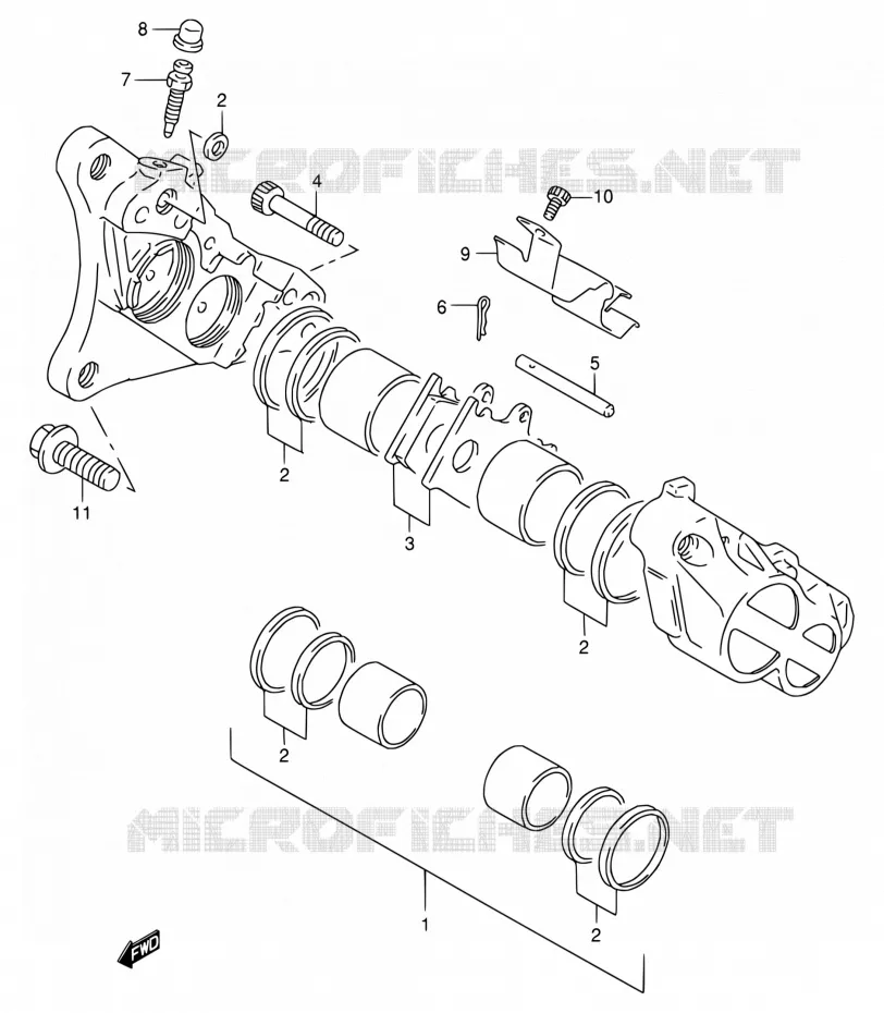 ETRIER DE FREIN AVANT Suzuki MOTO 125 RG 1994  RG125FU R