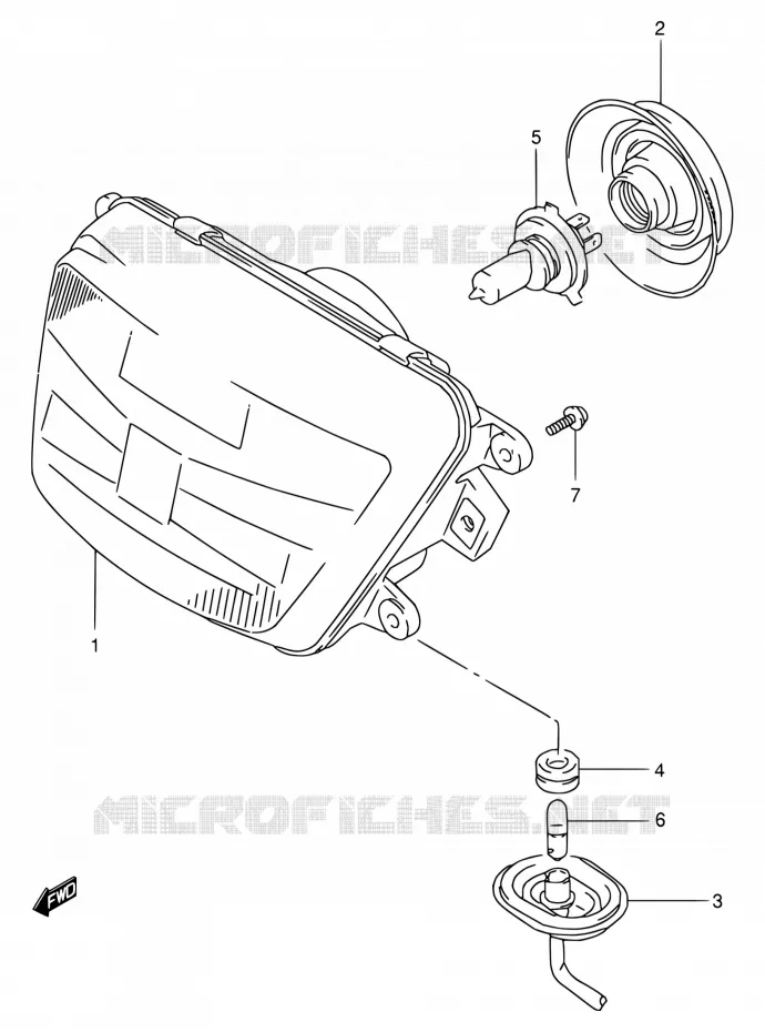 PHARE Suzuki MOTO 125 RG 1994  RG125FU R