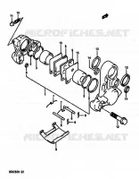 ETRIER DE FREIN ARRIERE pour Suzuki RG 250 1989