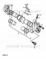 ETRIER DE FREIN AVANT pour Suzuki RG 250 1989