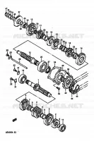 TRANSMISSION pour Suzuki RG 250 1989