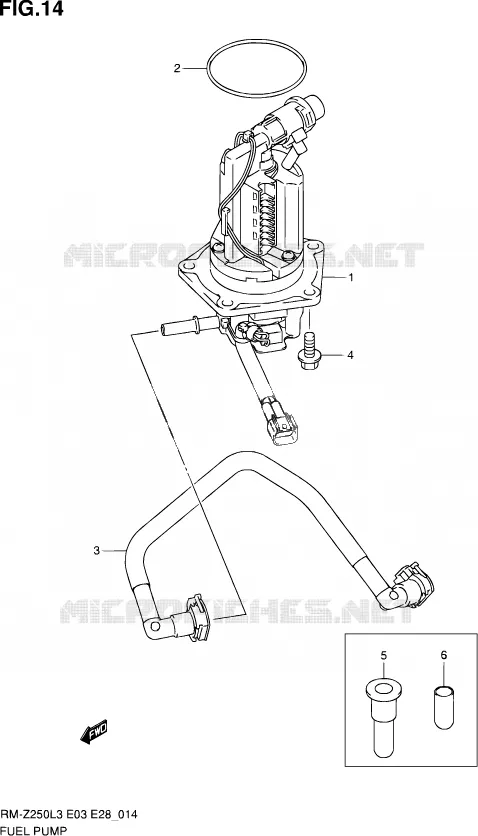 POMPE A ESSENCE Suzuki MOTO 250 RM-Z 2013  RM-Z250 L3 (E03,E28,E33)