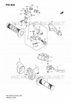 ENSEMBLE LEVIERS   POIGNEES (MODELE K6) pour Suzuki RM-Z 450 2006