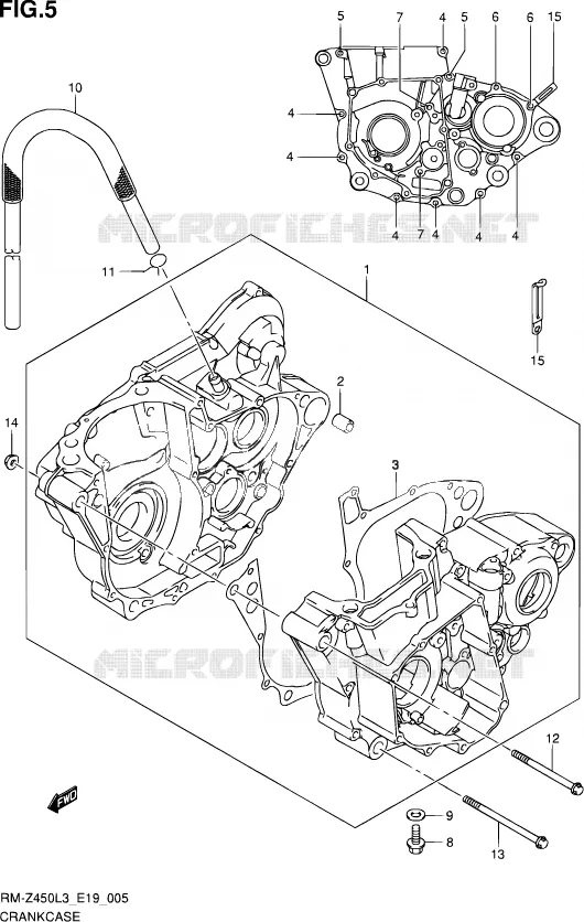 CARTER Suzuki MOTO 450 RM-Z 2012  RM-Z450 L3 (E19)
