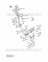 SUPPORT MOTEUR pour Suzuki RM 100 2004
