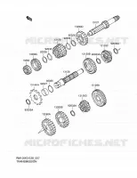 TRANSMISSION pour Suzuki RM 100 2004